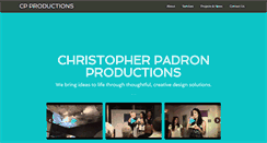 Desktop Screenshot of christopherpadronproduction.com